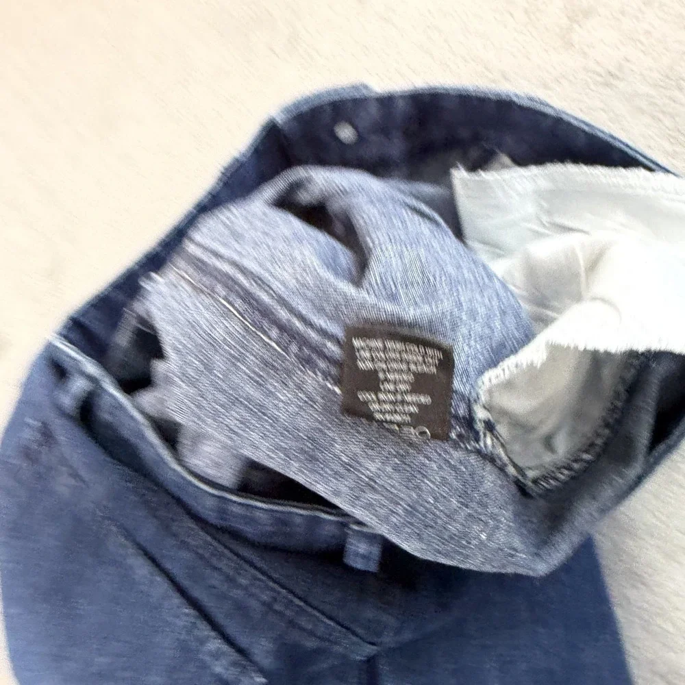 JENNI KAYNE Wide Leg Trouser Pants Jeans in Blue Women 0 High Rise Designer $345